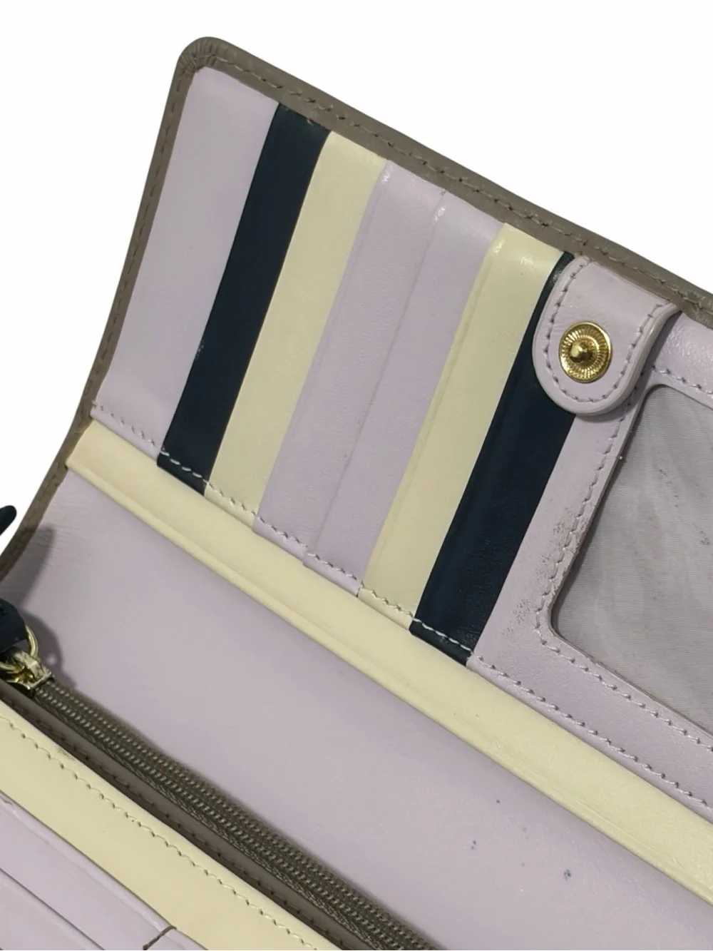 Radley London Scottie Taupe Gray Long Snap Fold Over Wallet - NWOT